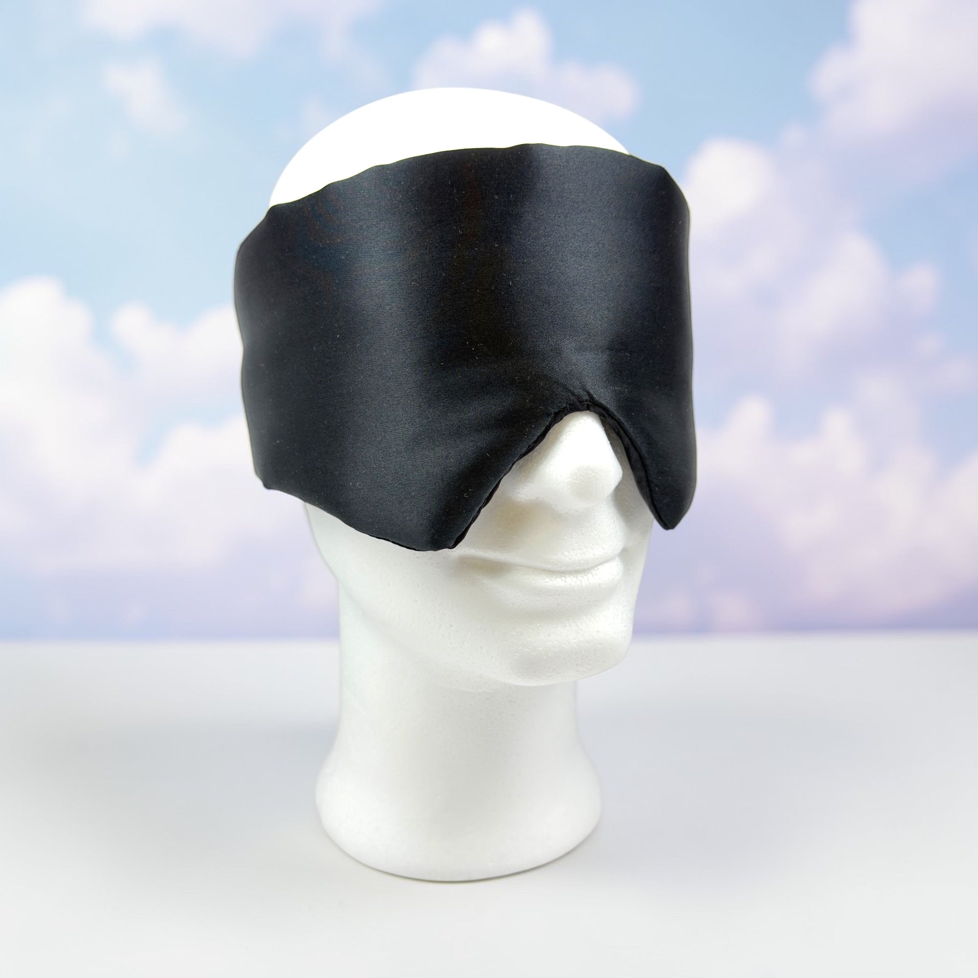 Harmony Mask | Premium Schlafmaske aus Seide – Schwarz/Grau
