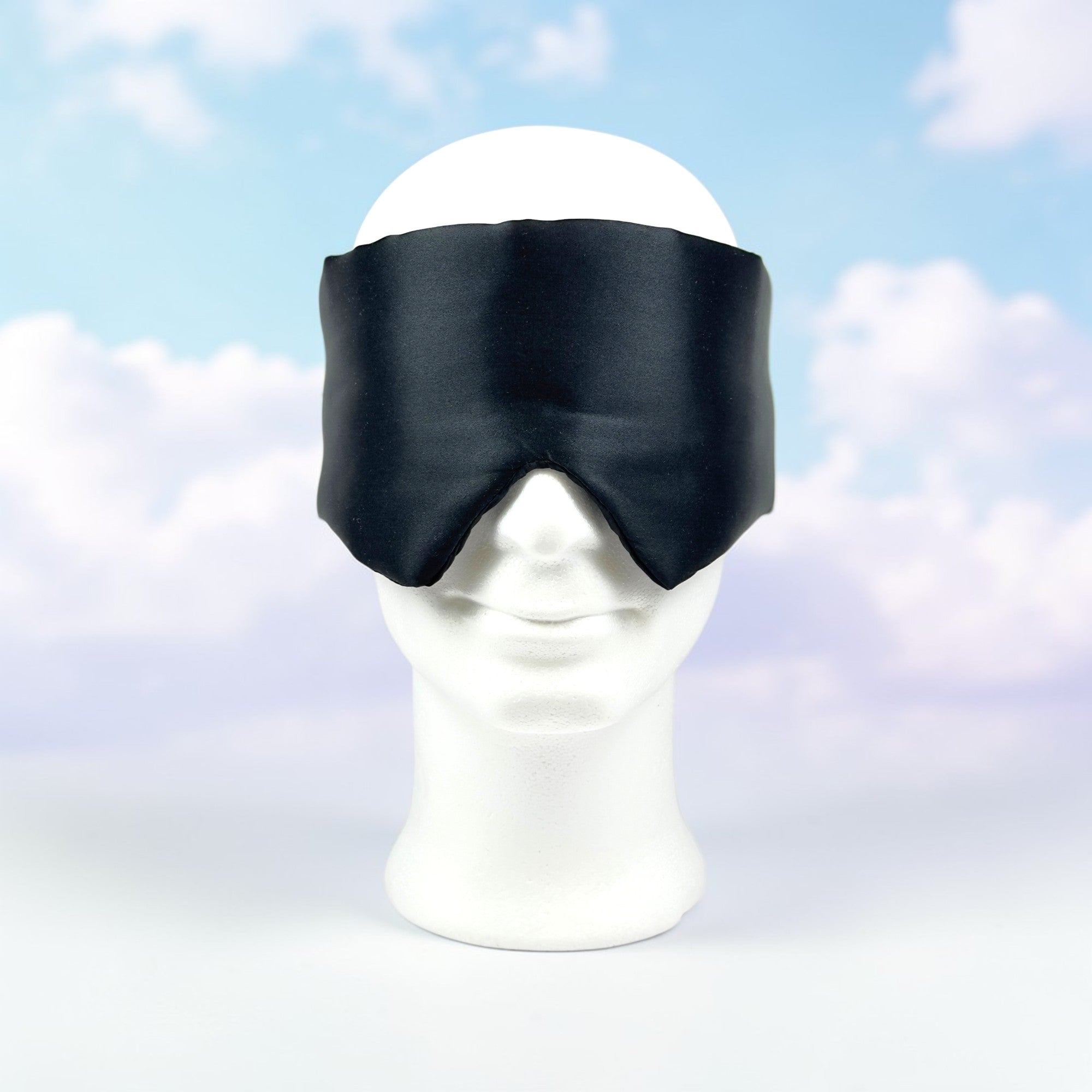 Harmony Mask | Premium Schlafmaske aus Seide – Schwarz/Grau