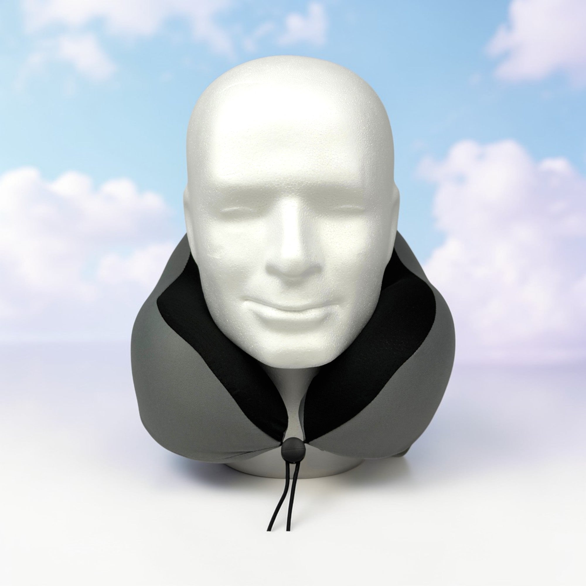 Harmony Cloud | Memory Foam Reisekissen – Schwarz